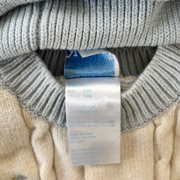 Vintage Nannette Baby Sweater Set 0–3 Months Sailboats + Handmade Coat - Picture 4 of 11